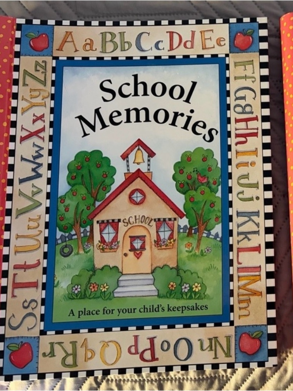 School Memories Spiral-Bound Keepsake Book - Colorful Alphabet Border